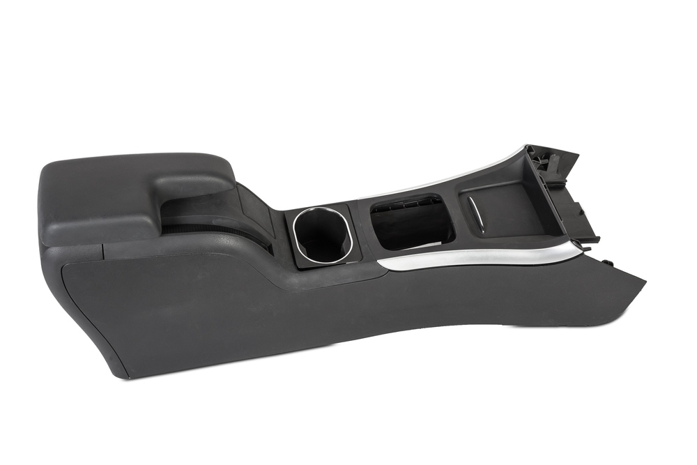 Plastic Element Car Interior Covered Black Stock Photo.