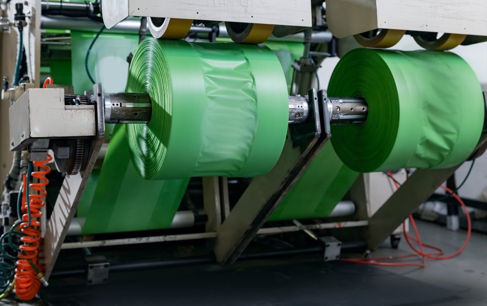 An extruder machine.